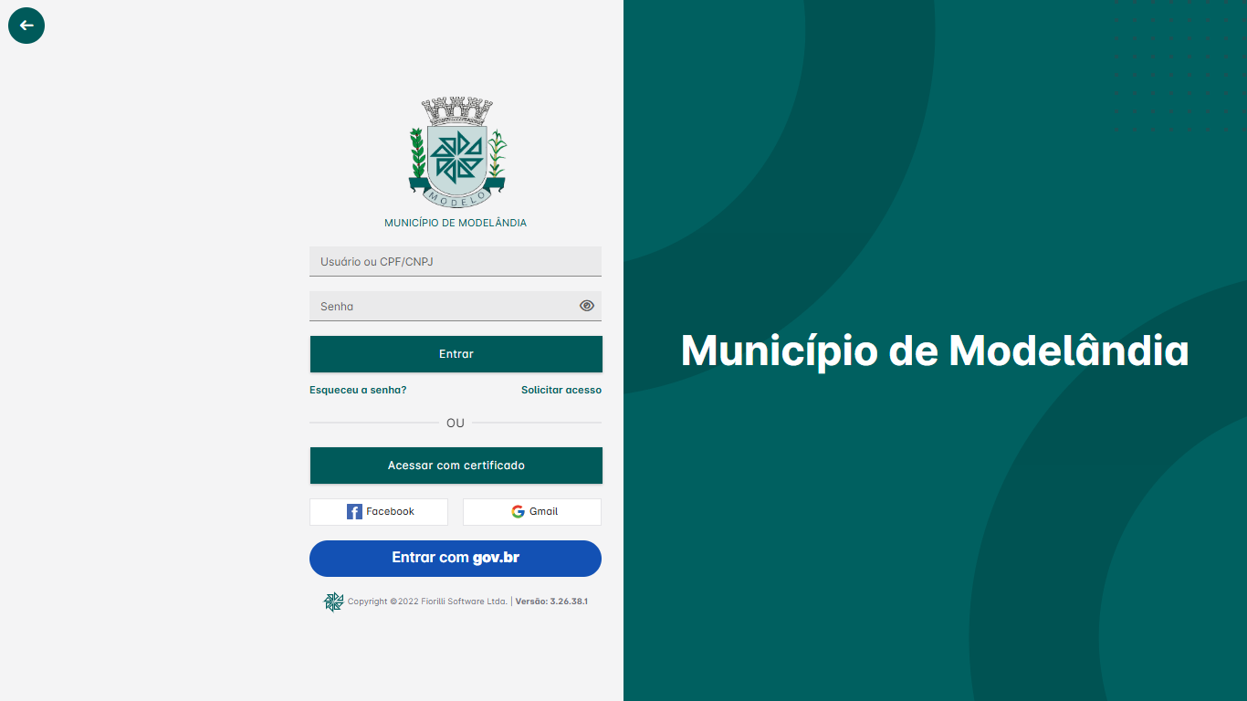 Tela do sistema FlowDocs